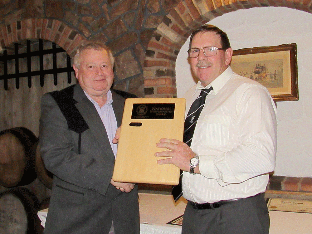 National Sheep Industry Award presented to Brian Greaves